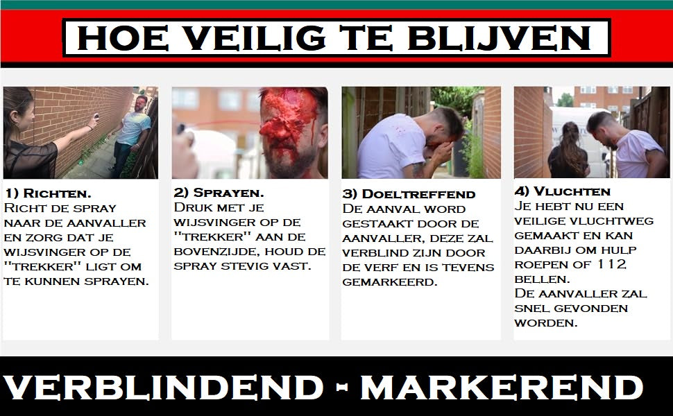 Bestel nu legale zelfverdedigingsspray 60ml